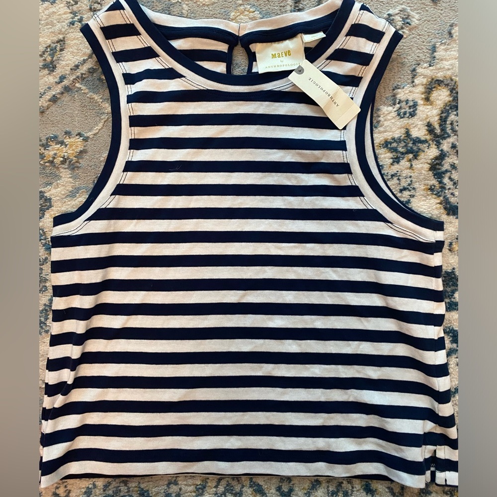 Blue & White top